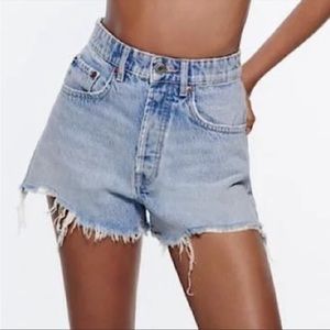2/$40 Zara high rise cutoff shorts size 4 NWOT